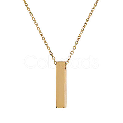 304 Stainless Steel Rectangle Pendant Urn Ashes Necklaces NJEW-WH0036-031G-1