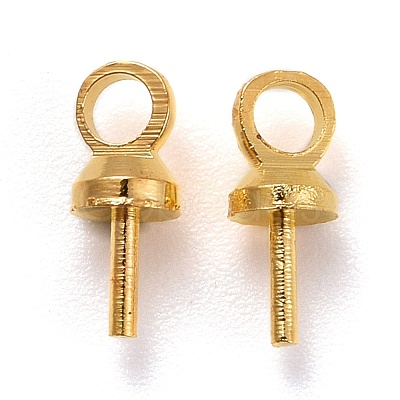 Brass Cup Peg Bails Pendants KK-Z018-01B-G-1