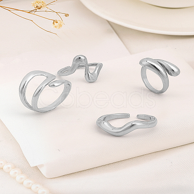 1 Bag Alloy Finger Rings Sets RJEW-LP0004-32P-1