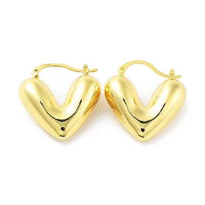 Real 18K Gold Plated Brass Hoop Earrings X-KK-R150-01C-1