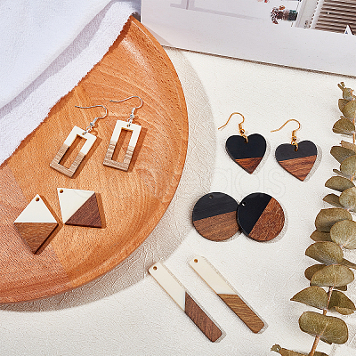 DIY Wooden Dangle Earring Making Kits DIY-OC0006-45-1