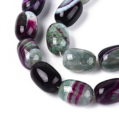 Natural Agate Beads Strands G-N356-02A-03-1