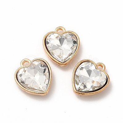 Faceted Glass Rhinestone Pendants GLAA-I051-B08-1