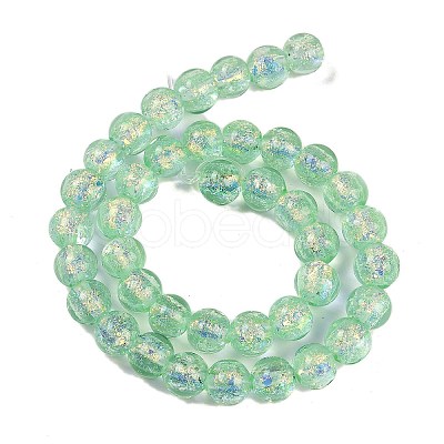Handmade Foil Lampwork Beads Strands FOIL-K003-06A-06-1