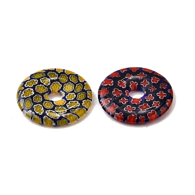 Handmade Millefiori Glass Beads LAMP-A155-01C-1