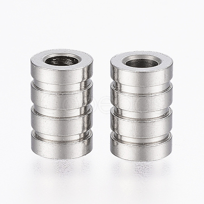 Tarnish Resistant 304 Stainless Steel Tube Beads X-STAS-G161-12P-1