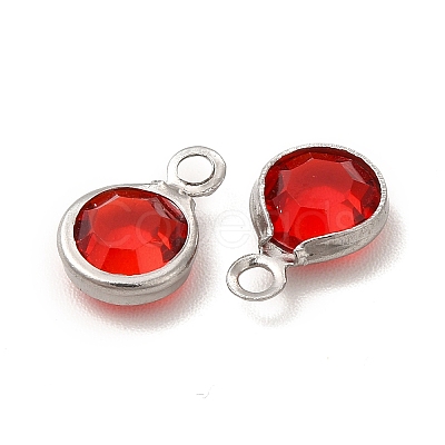 304 Stainless Steel with Glass Charms STAS-G305-11P-05-1