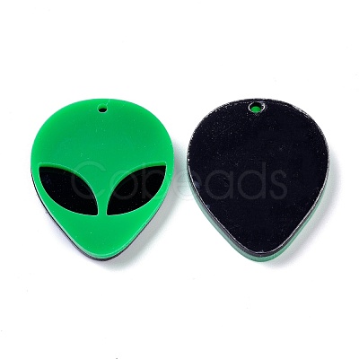 Opaque Acrylic Pendants MACR-P023-01B-1