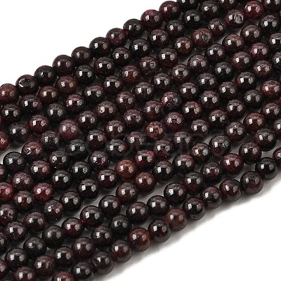 Natural Garnet Bead Strands G-A036-B-1
