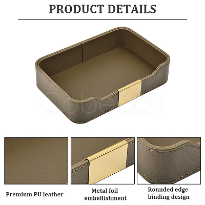 PU Leather Jewelry Display Plate ODIS-WH20013-02A-1