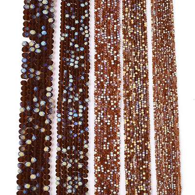 Transparent Glass Beads Strands EGLA-A044-T2mm-MB02-1