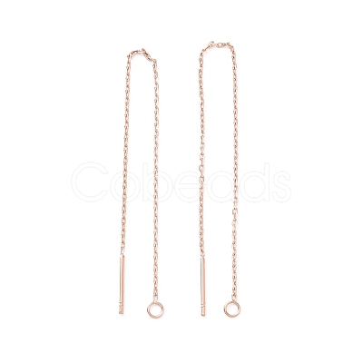 Ion Plating(IP) 304 Stainless Steel Stud Earring Finding STAS-E161-06RG-1