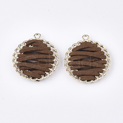 Faux Suede Woven Pendants FIND-S306-10A-1