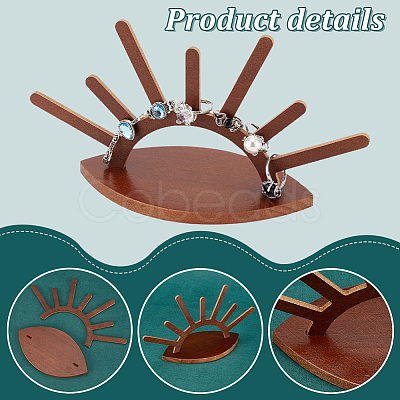 Eye Moon Wood Ring Holder Display RDIS-WH0015-04-1