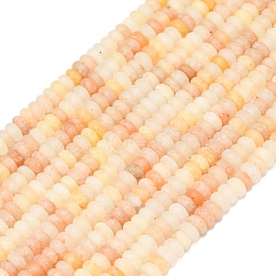 Natural Orange Aventurine Beads Strands G-P575-A02-4x2mm-01-1