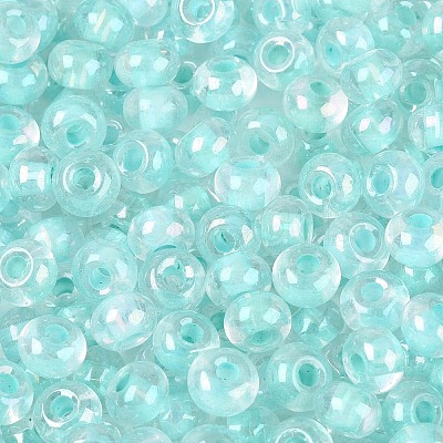 FGB Inside Colours Transparent Glass Seed Beads SEED-T009-01C-1