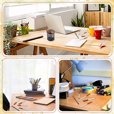 6Pcs PU Leather Pen Tip Protective Case AJEW-CL0002-24A-1