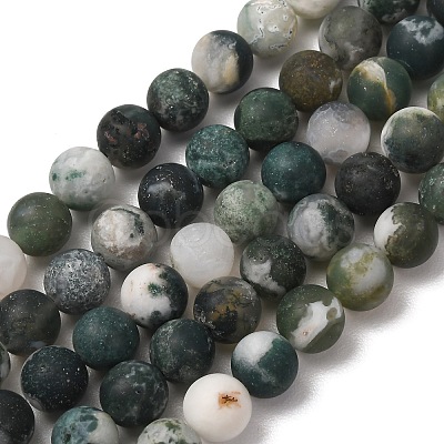 Natural Tree Agate Beads Strands X-G-T106-038-1