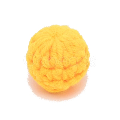 DIY Doll Craft Yarn Pom Pom Ball AJEW-WH0034-27F-1