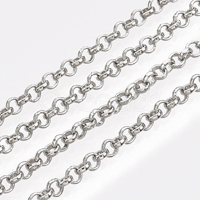 Soldered Brass Coated Iron Rolo Chains CH-S125-08A-P-1