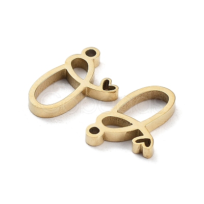 304 Stainless Steel Charms STAS-M327-02G-O-1