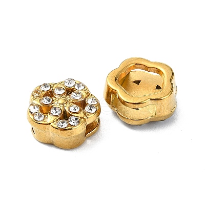 Ion Plating(IP) 304 Stainless Steel Slide Charms STAS-C089-06G-G-1