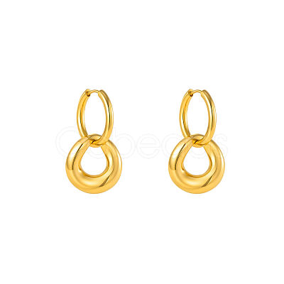 304 Stainless Steel Hoop Dangle Earrings for Women BL8973-2-1