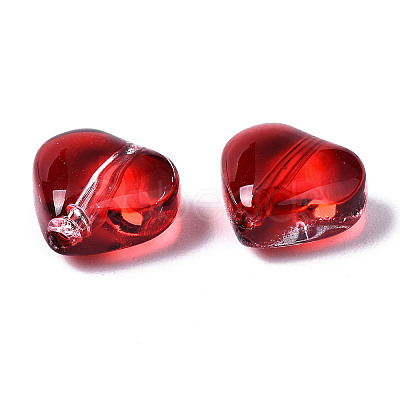 Transparent Spray Painted Glass Beads LS-GGLA-S054-012A-02-1