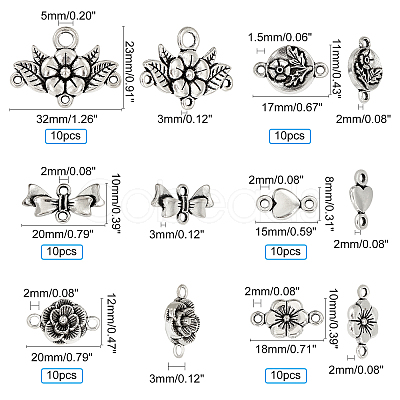 Tibetan Style Chandelier Component Links TIBE-PH0005-15AS-1