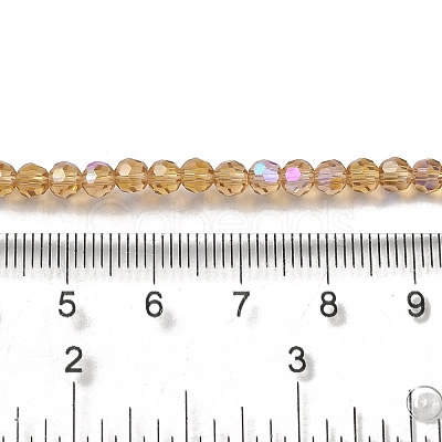 Electroplate Transparent Glass Beads Strands EGLA-A035-T4mm-L17-1