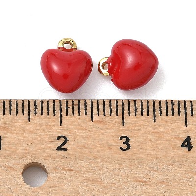 Brass Enamel Charms KK-G548-14G-1