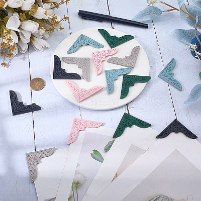 15Pcs 5 Colors PU Leather Corner Protectors AJEW-CL0002-95-1