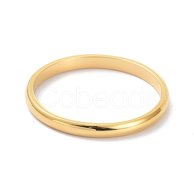2mm Polished Plain Dome Finger Ring for Girl Women X-RJEW-C012-05F-G-1