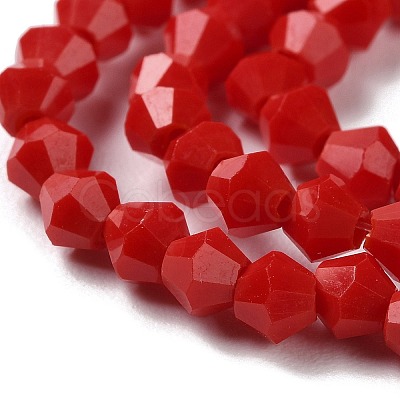 Opaque Solid Color Imitation Jade Glass Beads Strands EGLA-A039-P4mm-D02-1