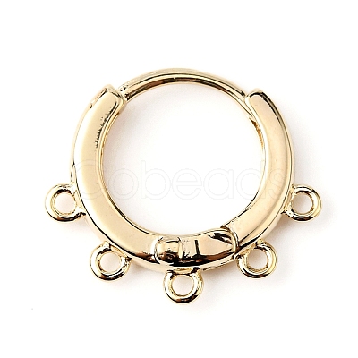 Brass Hoop Earrng Findings LS-KK-WH0035-85B-1