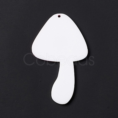 Opaque Printed Acrylic Big Pendants MACR-C008-01B-1