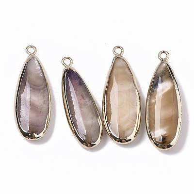 Natural Freshwater Shell Pendants SHEL-R047-03D-1