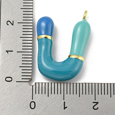 Brass Enamel Pendants KK-E093-03G-U-1