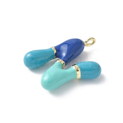 Brass Enamel Pendants X-KK-E093-03G-N-01-1