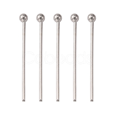 Tarnish Resistant 304 Stainless Steel Ball Head Pins STAS-K146-045-18x0.6mm-1