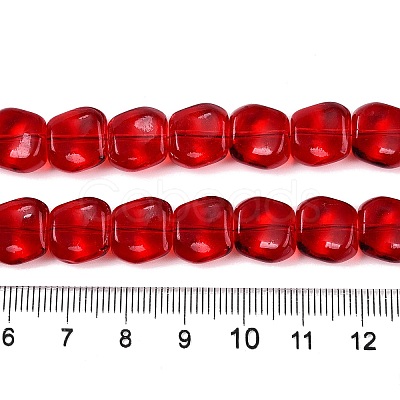 Electroplate Glass Beads Strands EGLA-N012-07N-1