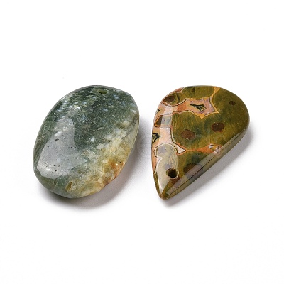 Natural Ocean Jasper Pendants G-G694-M-06-1