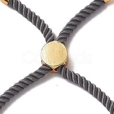 Half Finished Twisted Milan Rope Slider Bracelets FIND-G032-01G-03-1