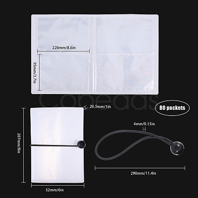 Globleland 1 Book Transparent PP Plastic Photocard Storage Albums AJEW-GL0002-22B-1