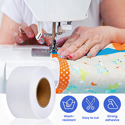 Non-woven Fusible Batting Tape for Quilting DIY-GF0014-17-1
