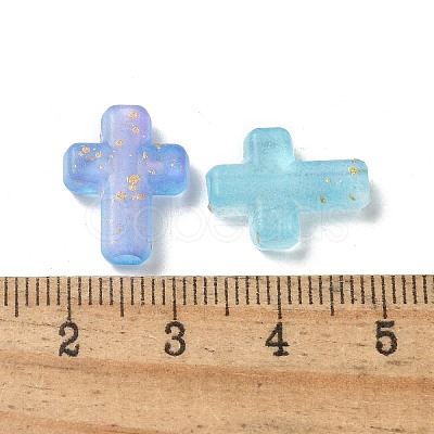 Gradient Color Transparent Acrylic Beads OACR-M023-03G-1