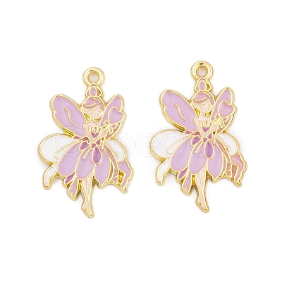 Rack Plating Alloy Enamel Pendants FIND-A040-08E-03G-1