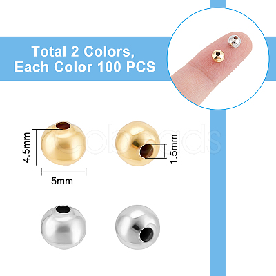 Rack Plating Brass Beads KK-UN0003-16B-1