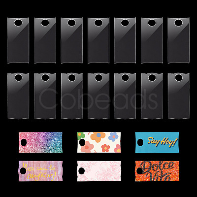 2Bag 2 Styles Acrylic Blank Label Big Pendants FIND-TA0004-77B-1