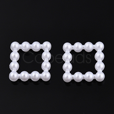 ABS Plastic Imitation Pearl Linking Rings OACR-T015-08-01-1